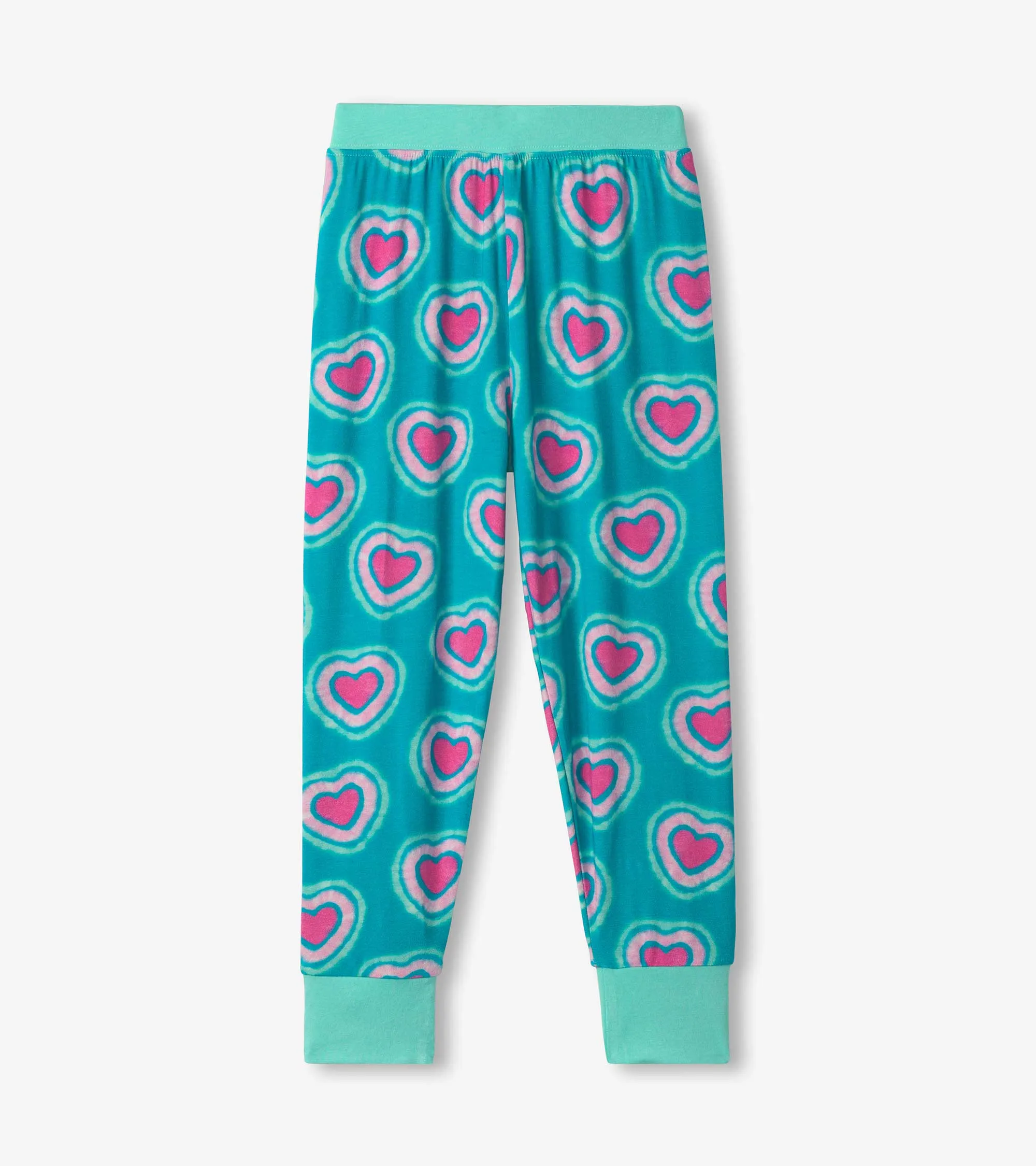 Girls Glowing Hearts Bamboo Pajama Set -Hatley