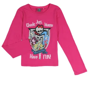 Girl's Graphic Print Sleepwear Top,Pink