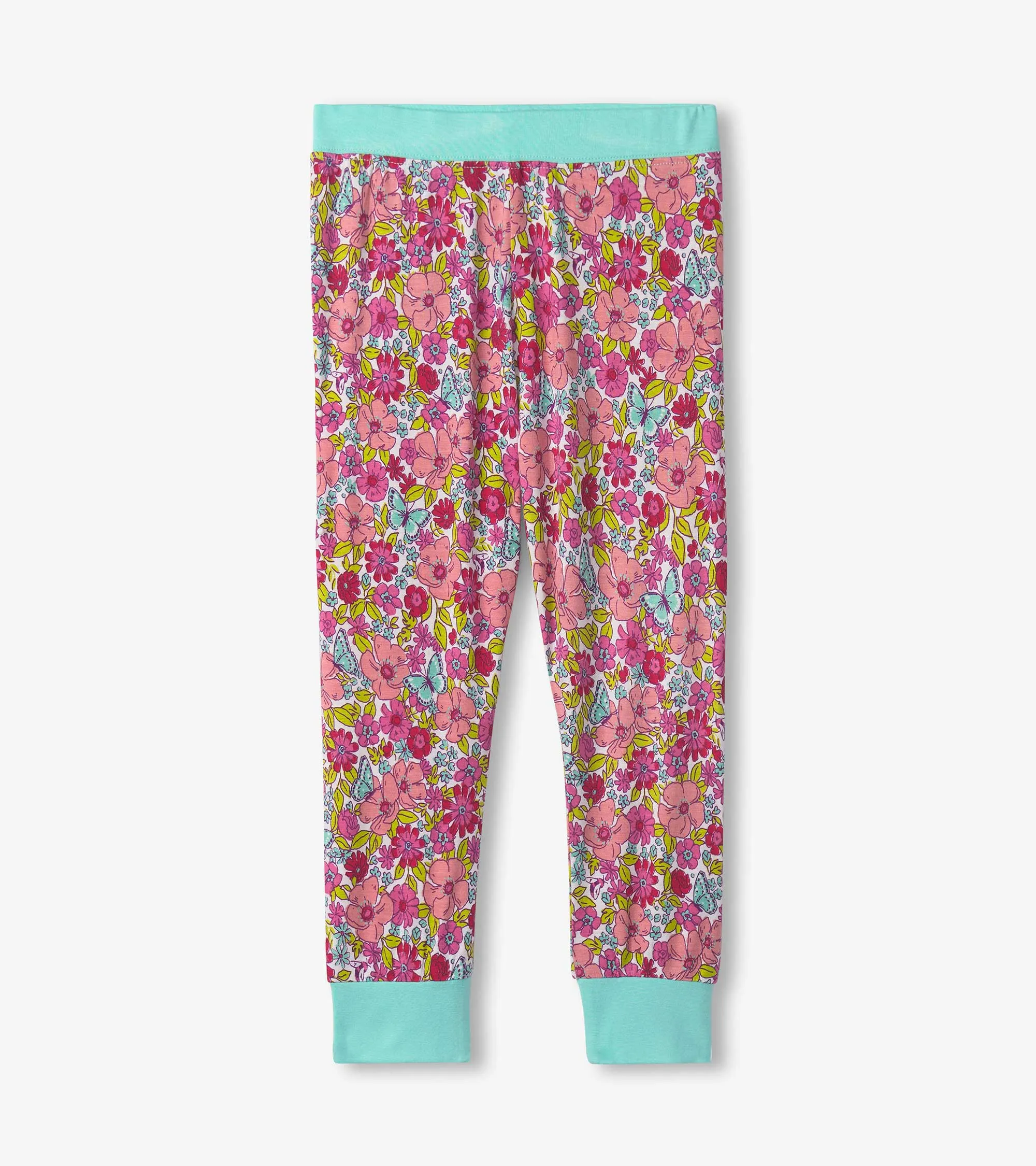 Girls Groovy Flowers Bamboo Pajama Set -Hatley