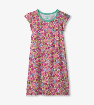 Girls Groovy Flowers Nightdress -Hatley