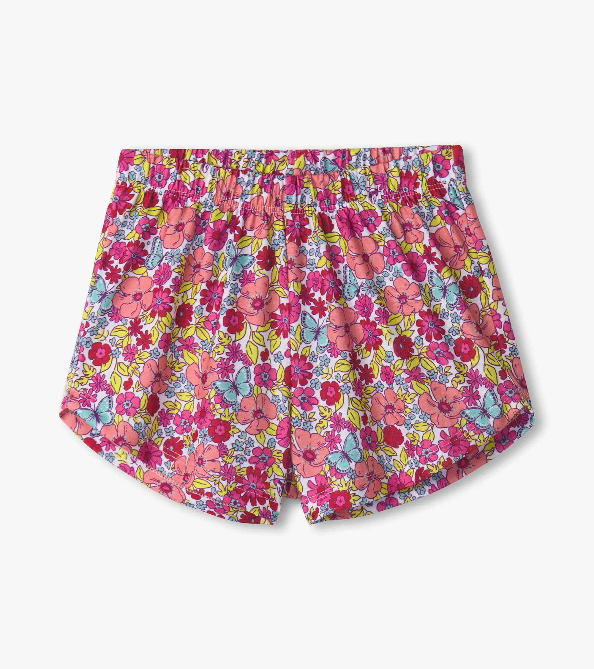 Girls Groovy Flowers Tee and Shorts Pajama Set -Hatley