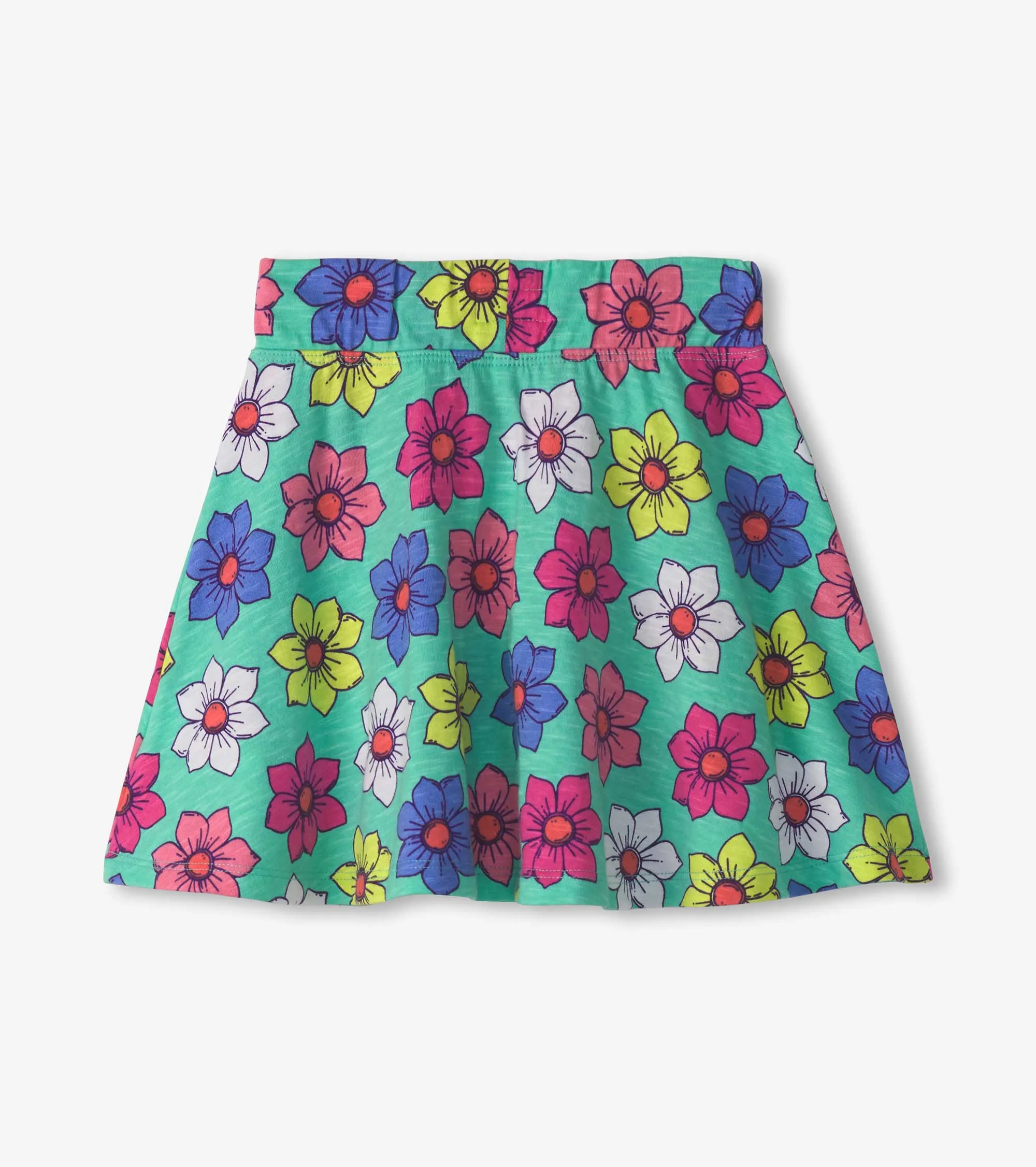 Girls Happy Flowers Floaty Skort -Hatley