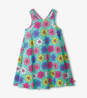 Girls Happy Flowers Trapeze Dress -Hatley