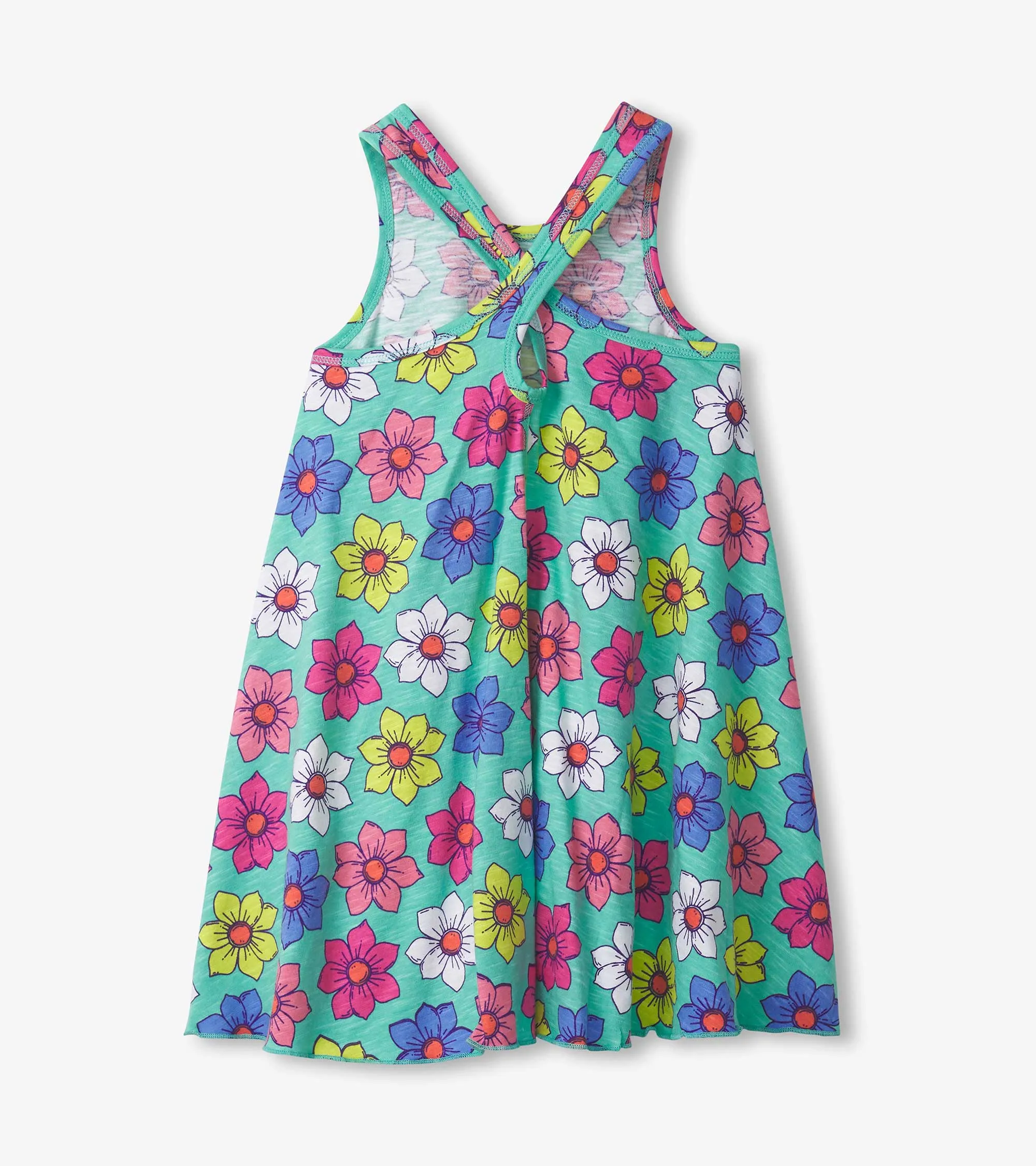 Girls Happy Flowers Trapeze Dress -Hatley