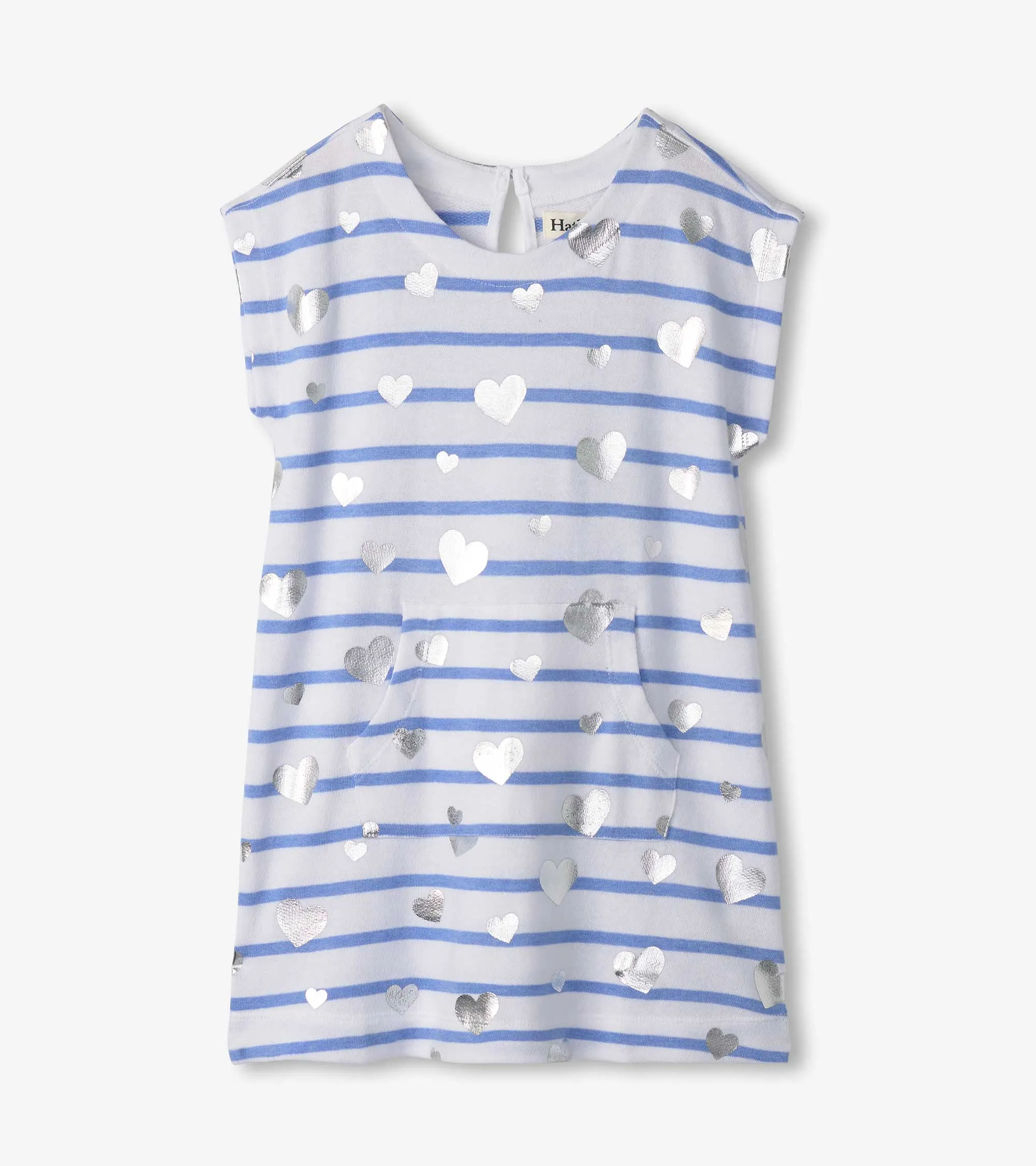 Girls Heart Stripes Slouchy Dress -Hatley