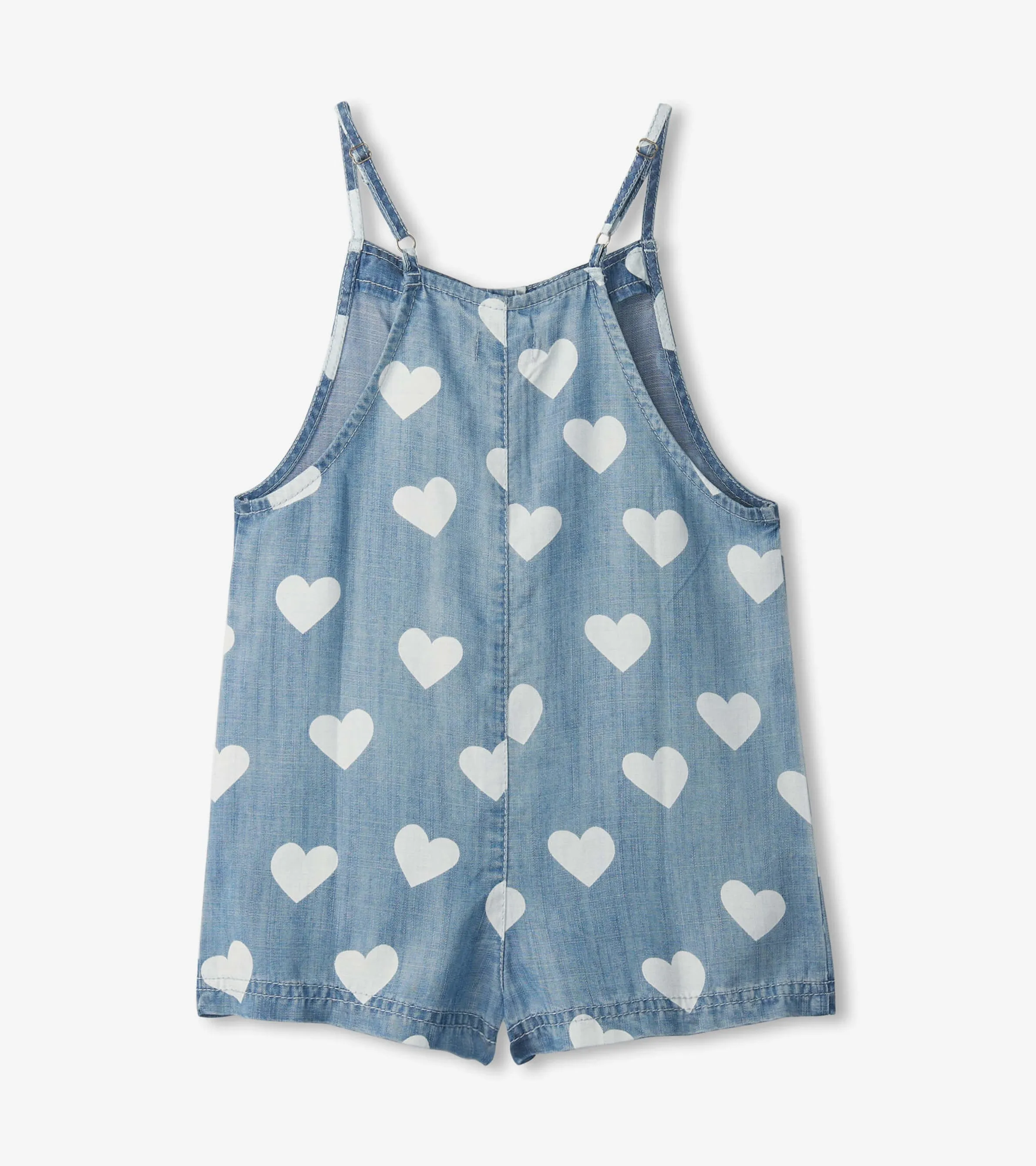 Girls Hearts Slouchy Overalls -Hatley
