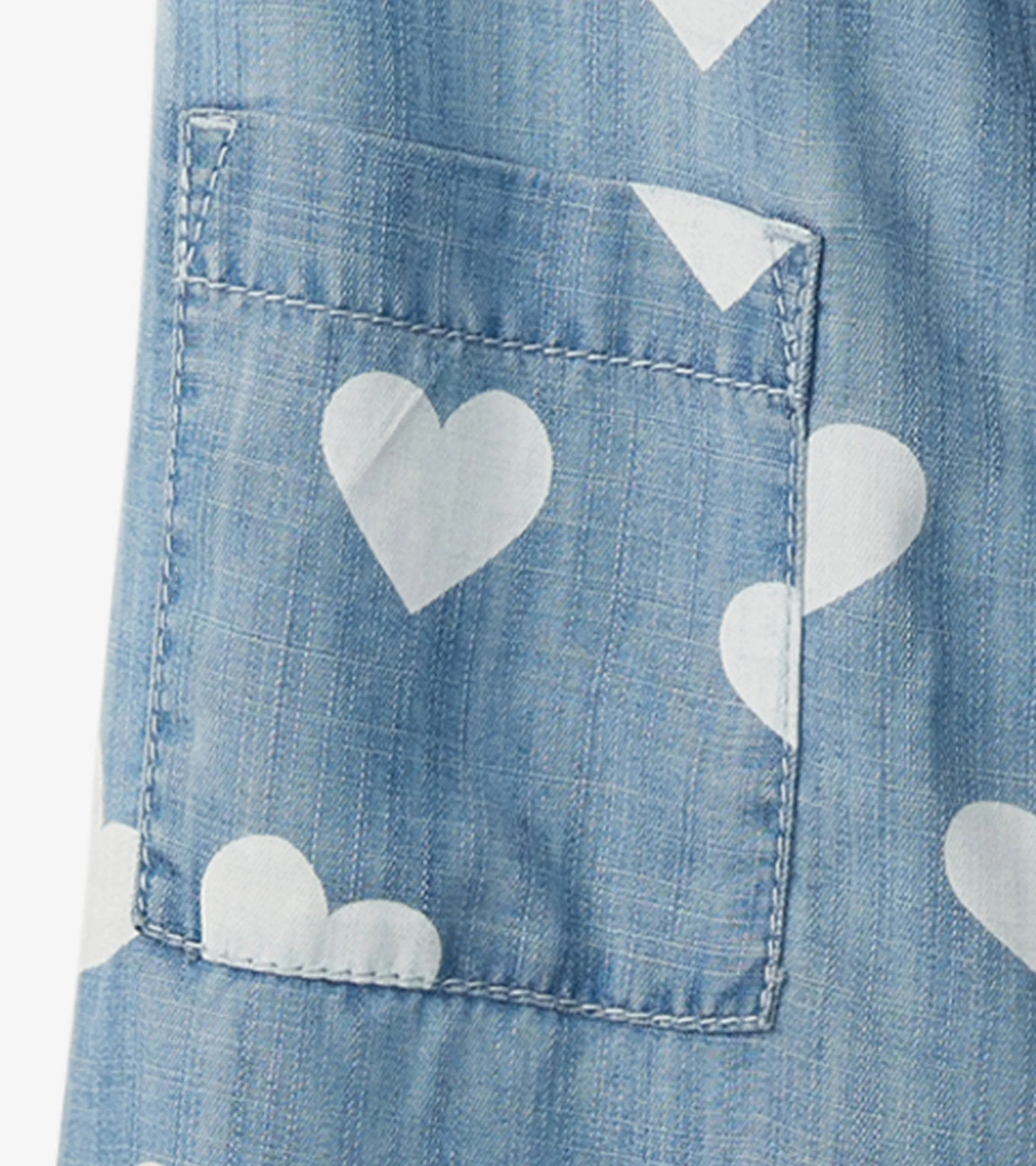 Girls Hearts Slouchy Overalls -Hatley