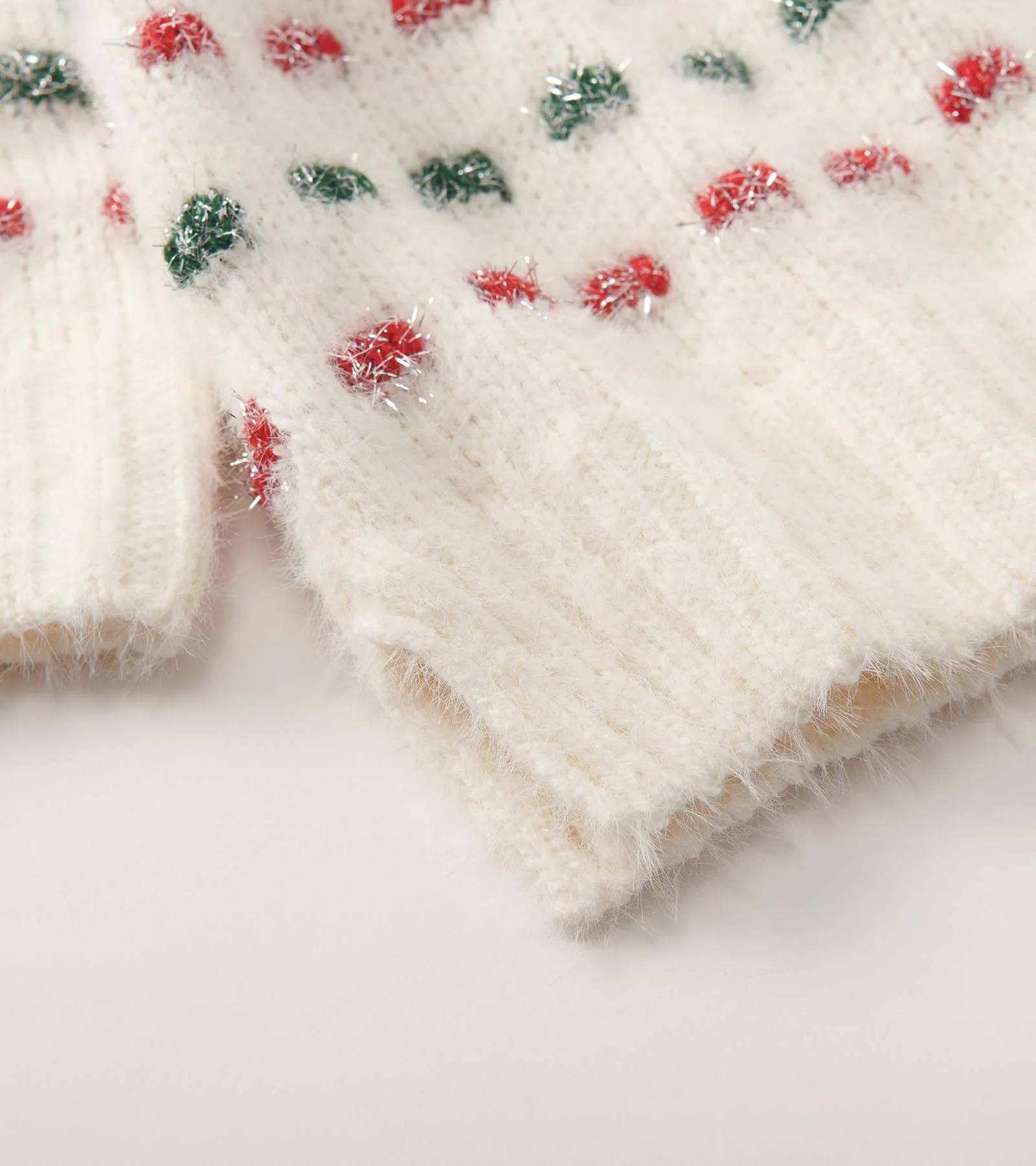 Girls Holiday Basket Weave Sweater -Hatley