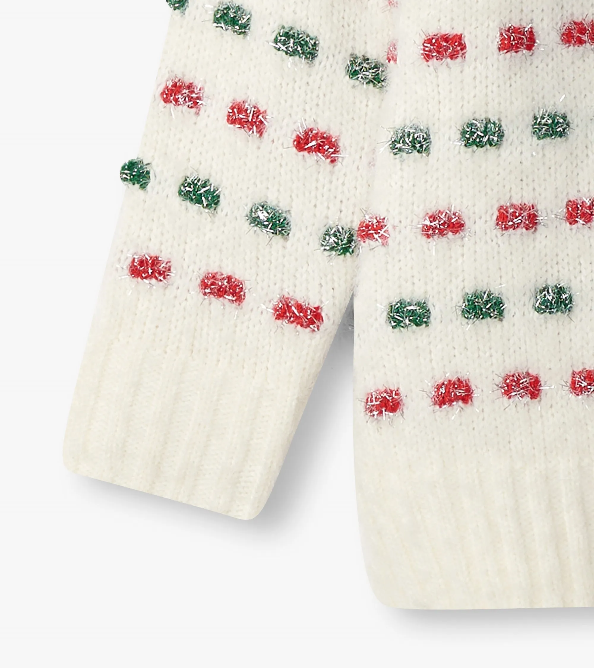 Girls Holiday Basket Weave Sweater -Hatley