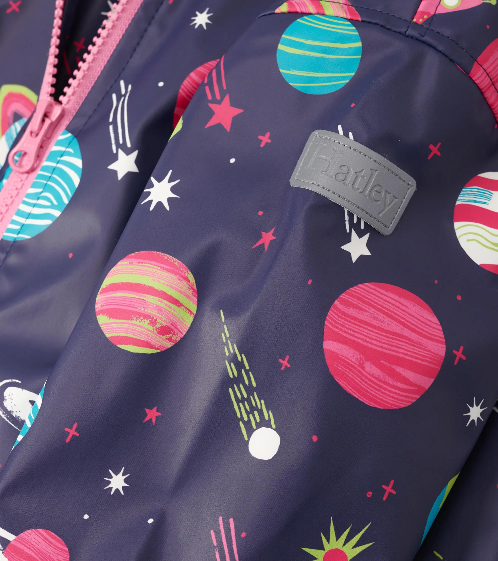 Girls Interstellar Zip-Up Rain Jacket -Hatley