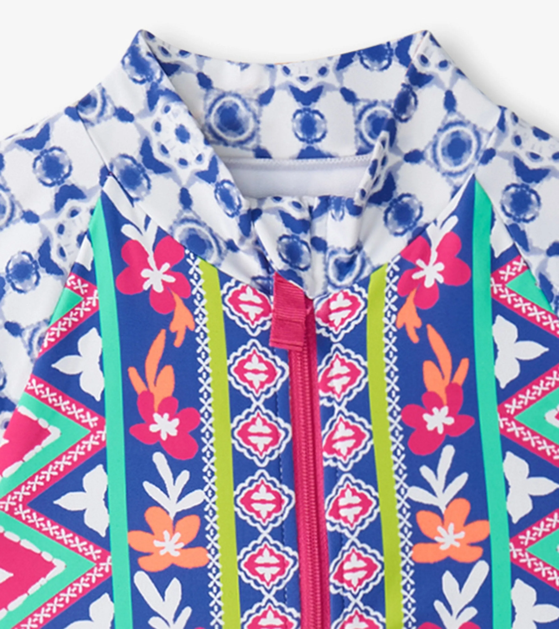 Girls Kaleidoscope One-Piece Rashguard -Hatley