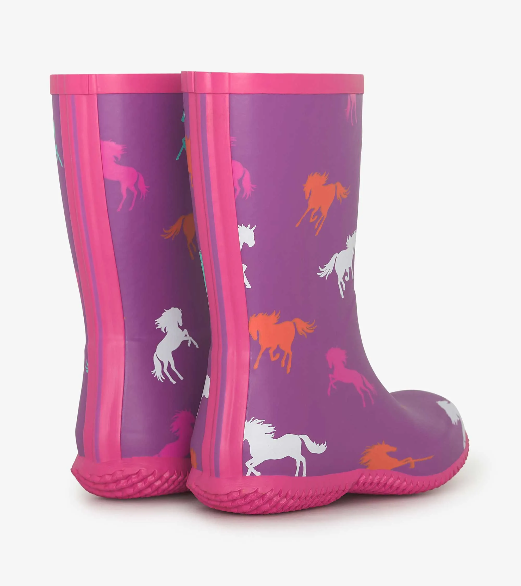 Girls Leaping Horses Packable Rain Boots -Hatley