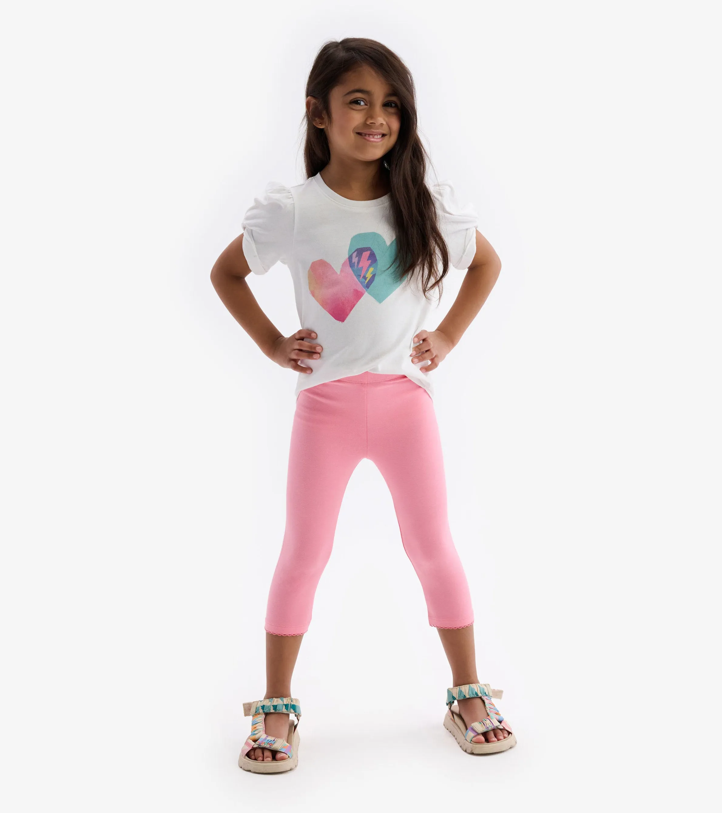 Girls Light Pink Leggings -Hatley