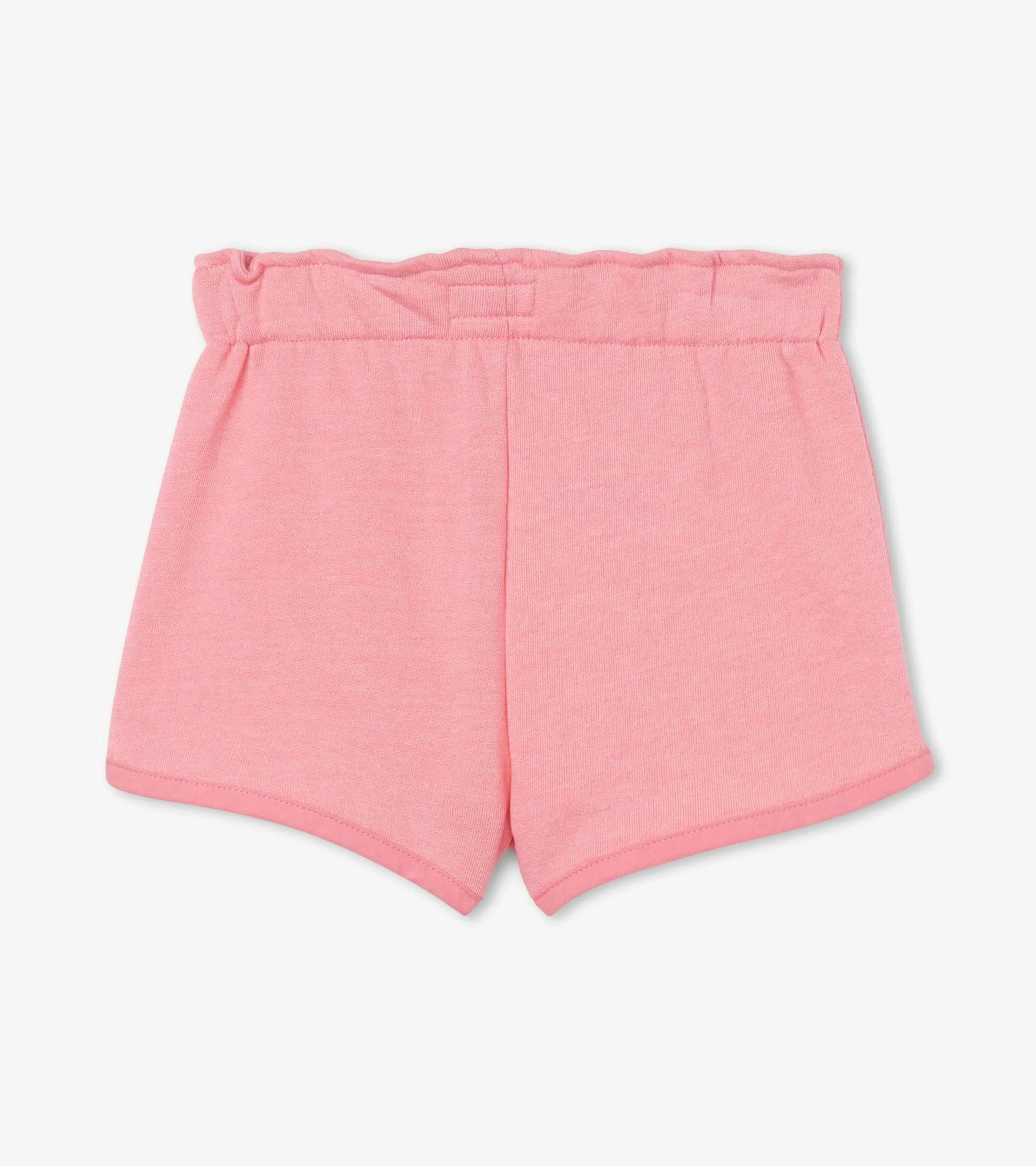 Girls Light Pink Paper Bag Shorts -Hatley