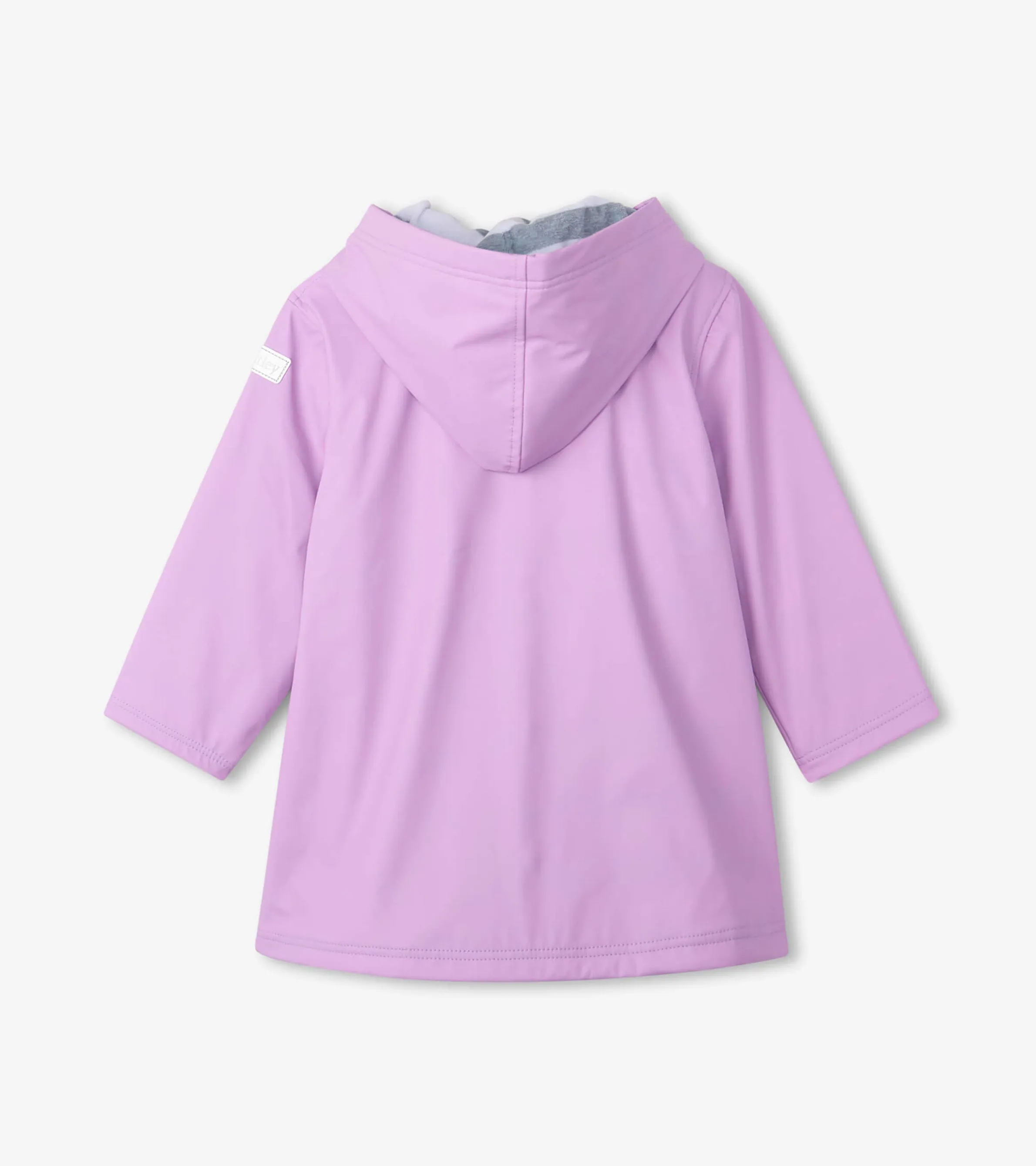 Girls Lilac Button-Up Rain Jacket -Hatley