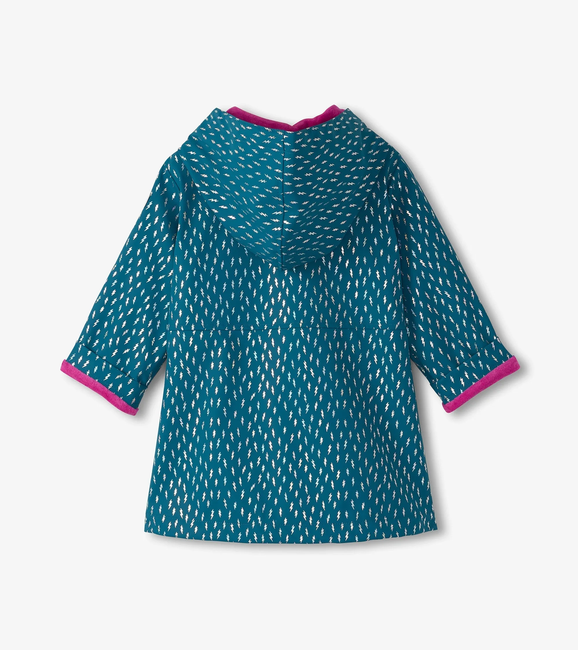 Girls Mini Lightning Bolts Zip-Up Rain Jacket -Hatley