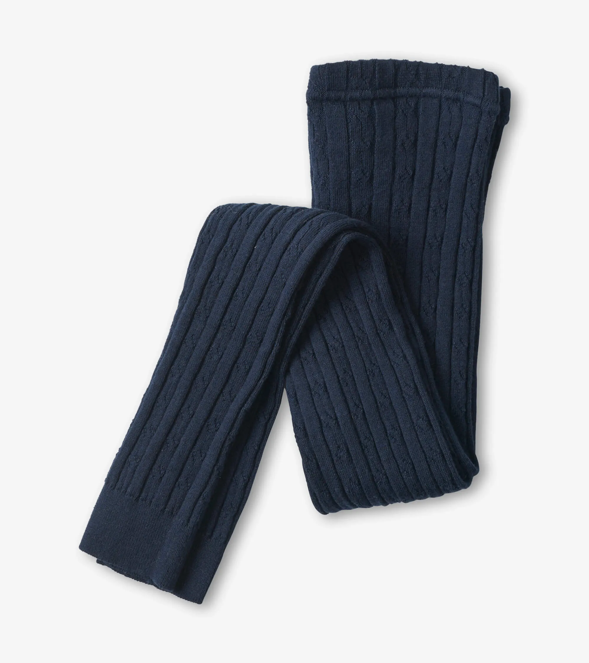 Girls Navy Cable Knit Tights -Hatley