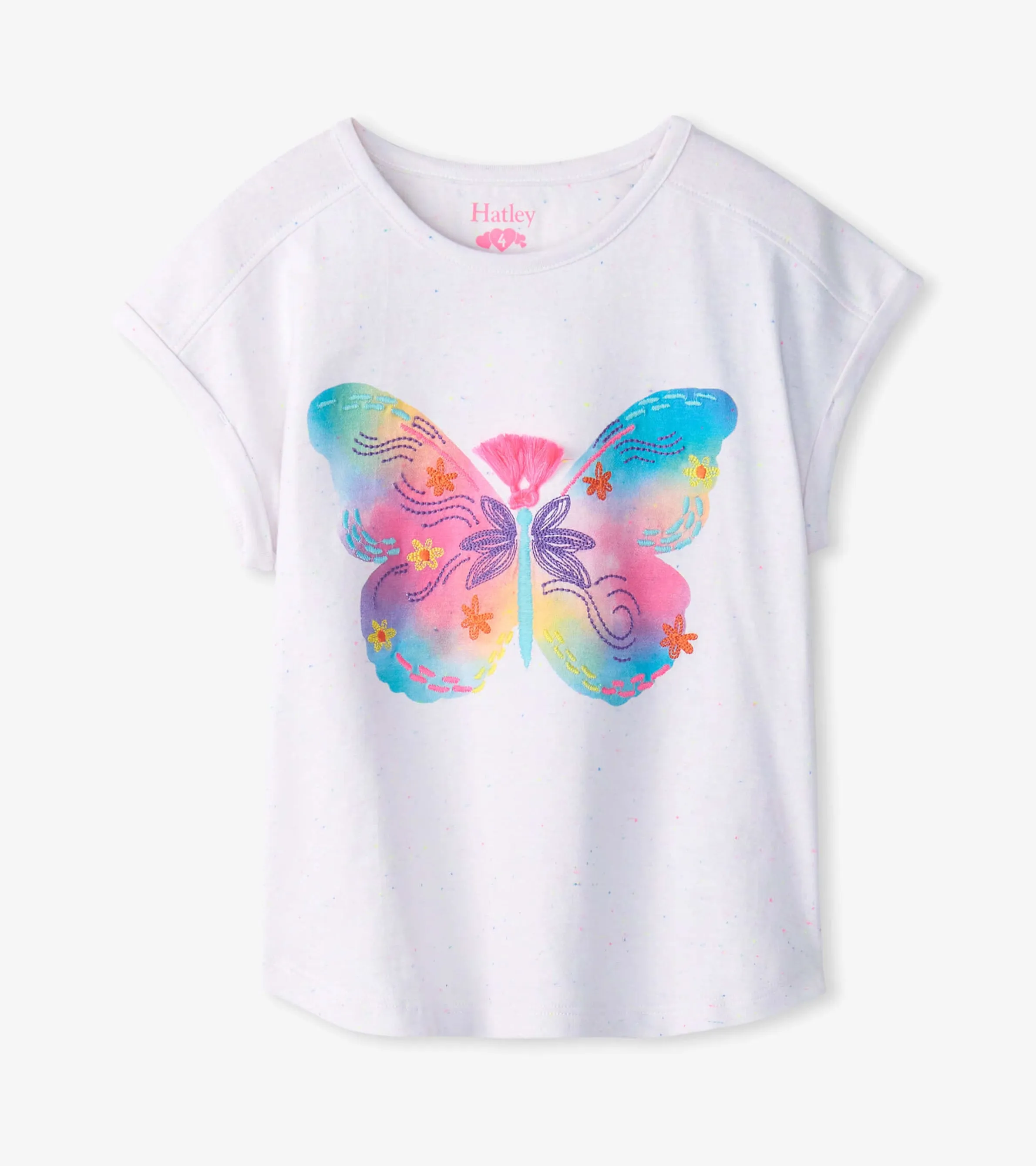 Girls Painted Butterfly Relaxed T-Shirt -Hatley