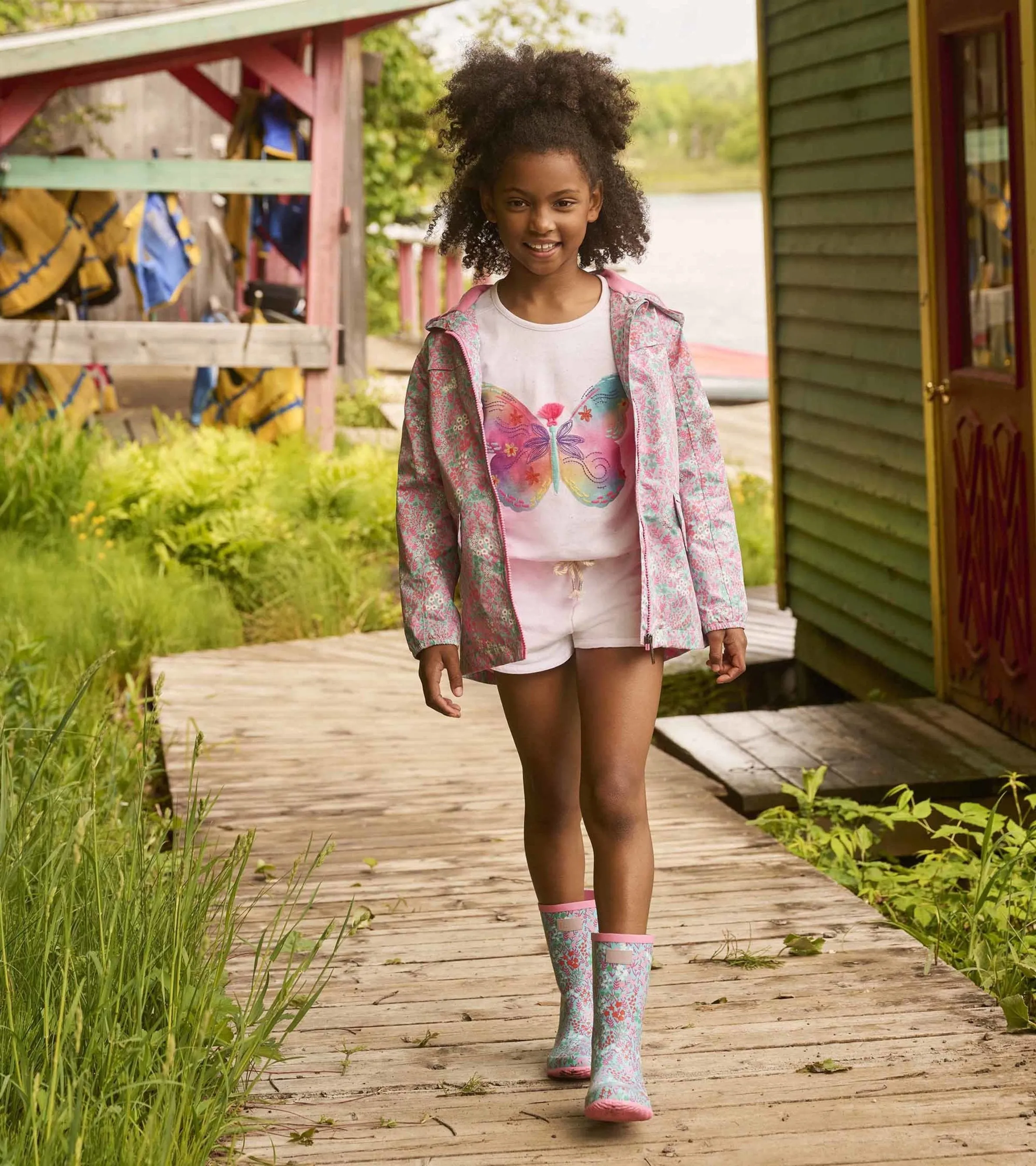 Girls Painted Butterfly Relaxed T-Shirt -Hatley