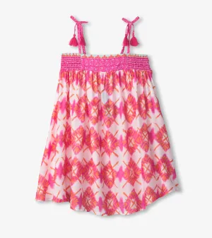 Girls Painted Sunburst Girls Floral Dress -Hatley