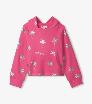 Girls Palm Trees Raglan Hoodie -Hatley
