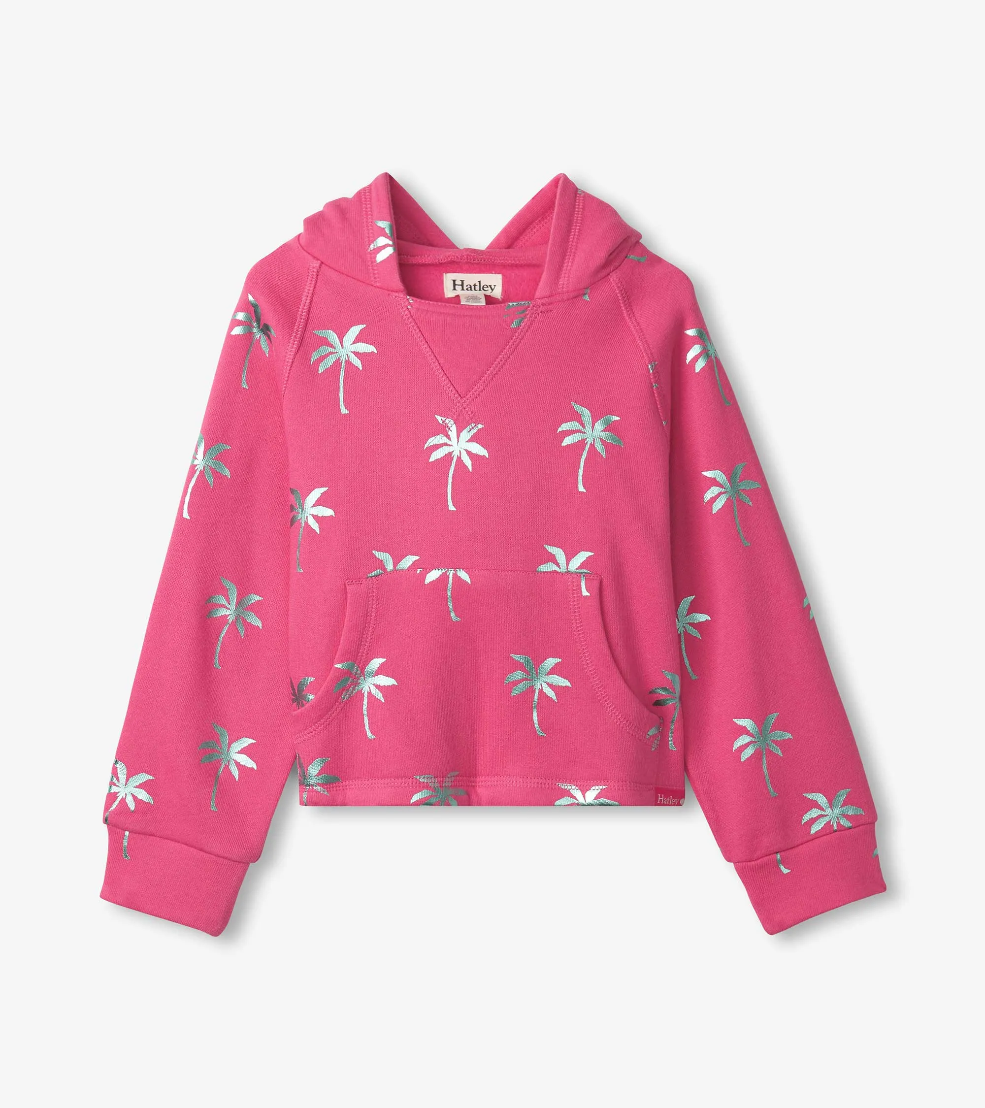 Girls Palm Trees Raglan Hoodie -Hatley
