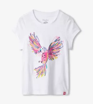 Girls Parrot Graphic Tee -Hatley