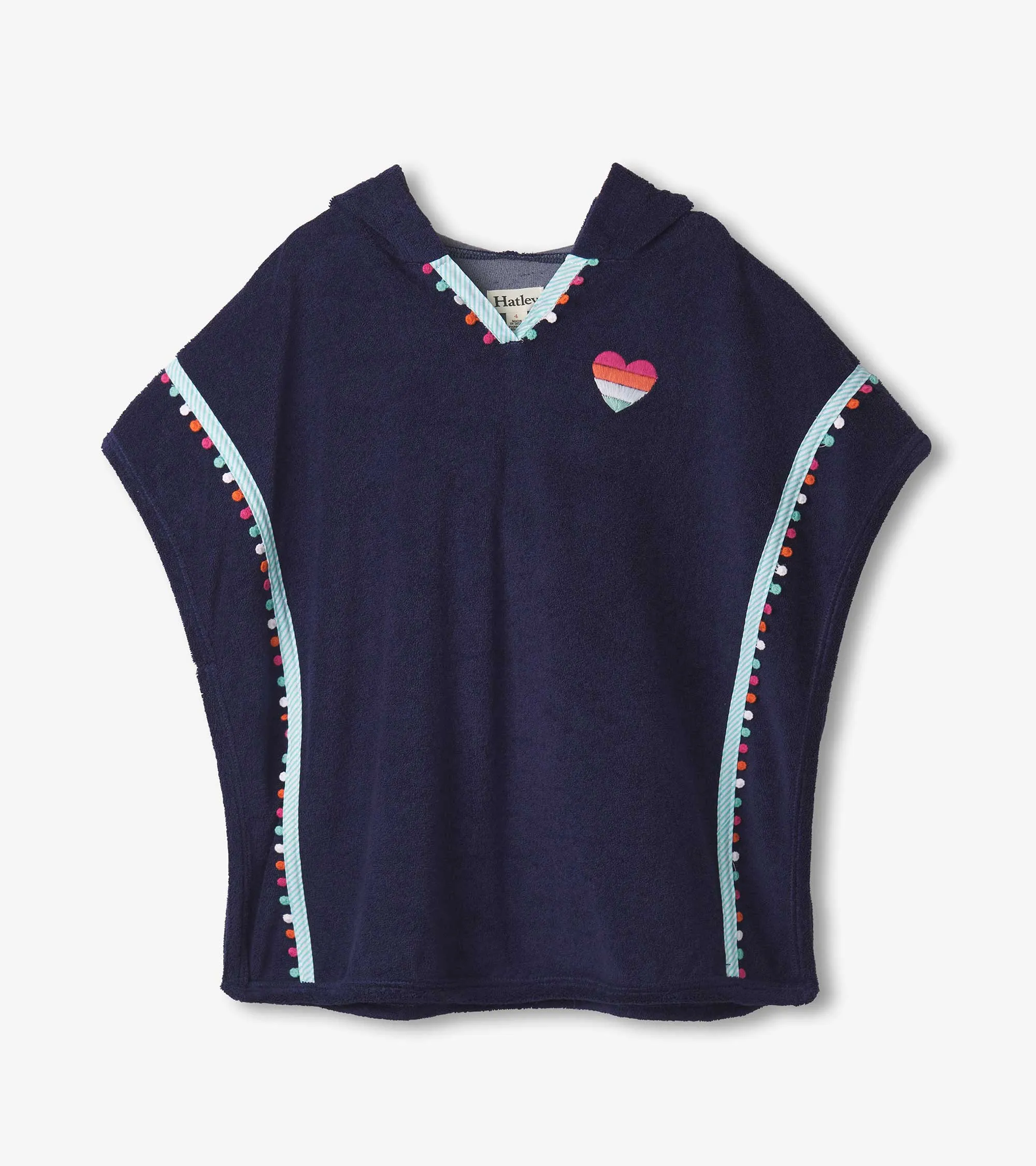 Girls Patriot Blue Hooded Cover-Up -Hatley