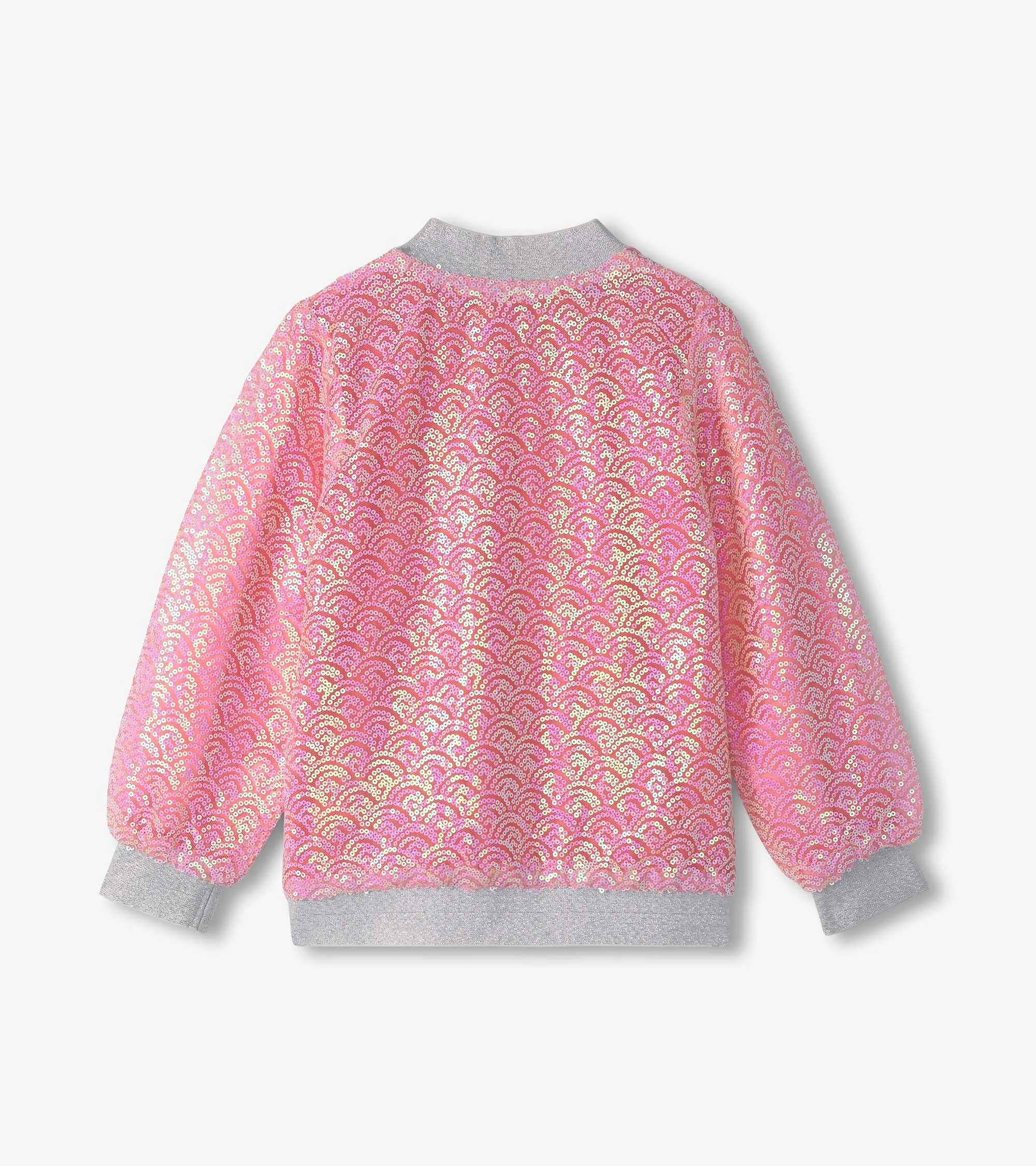 Girls Pearl Mermaid Sequined Bomber Jacket -Hatley