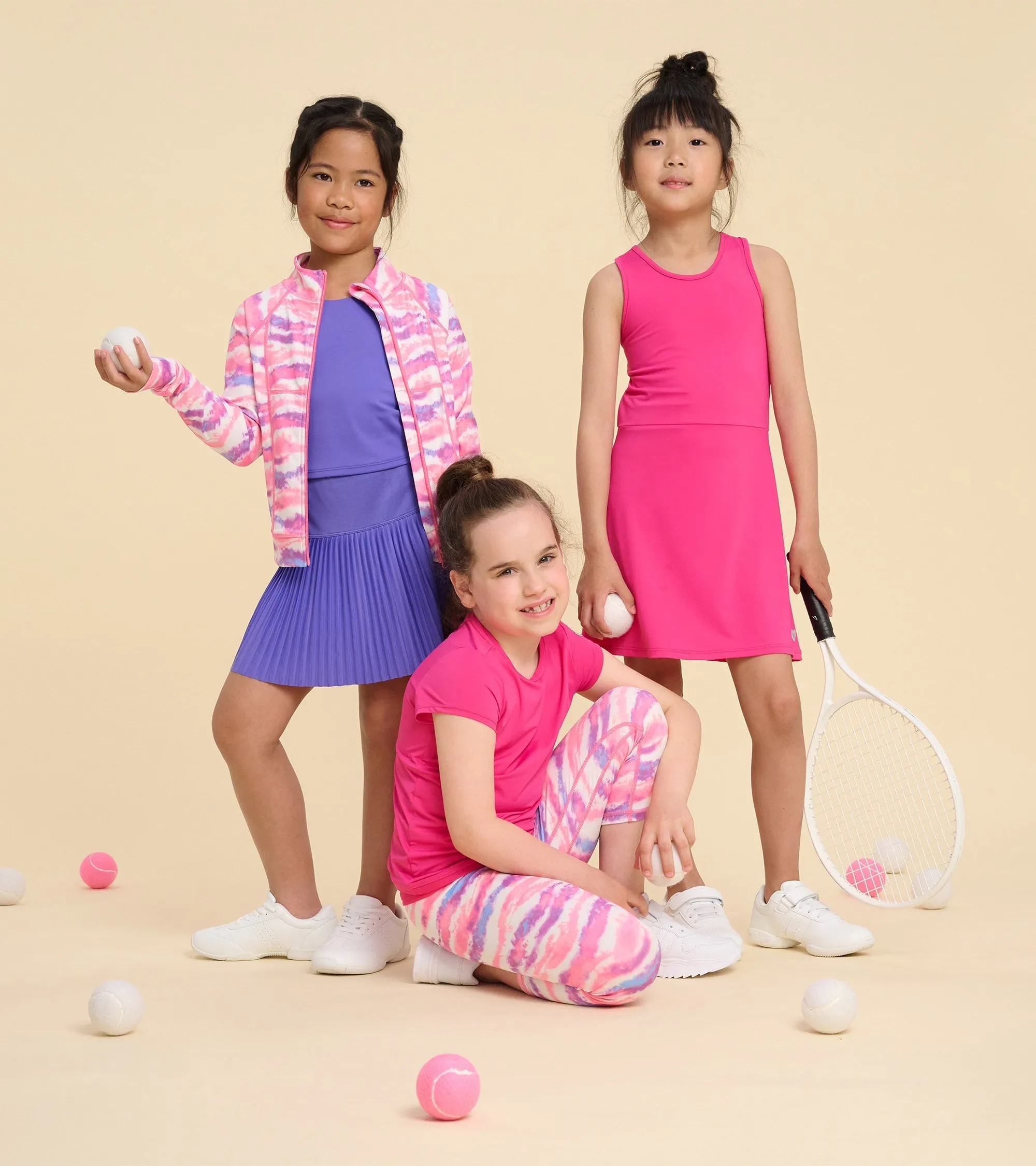 Girls Pink Active A-Line Dress -Hatley