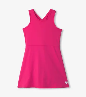 Girls Pink Active A-Line Dress -Hatley