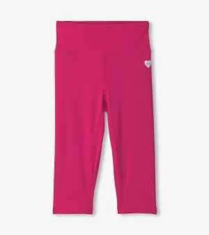 Girls Pink Active Capris -Hatley