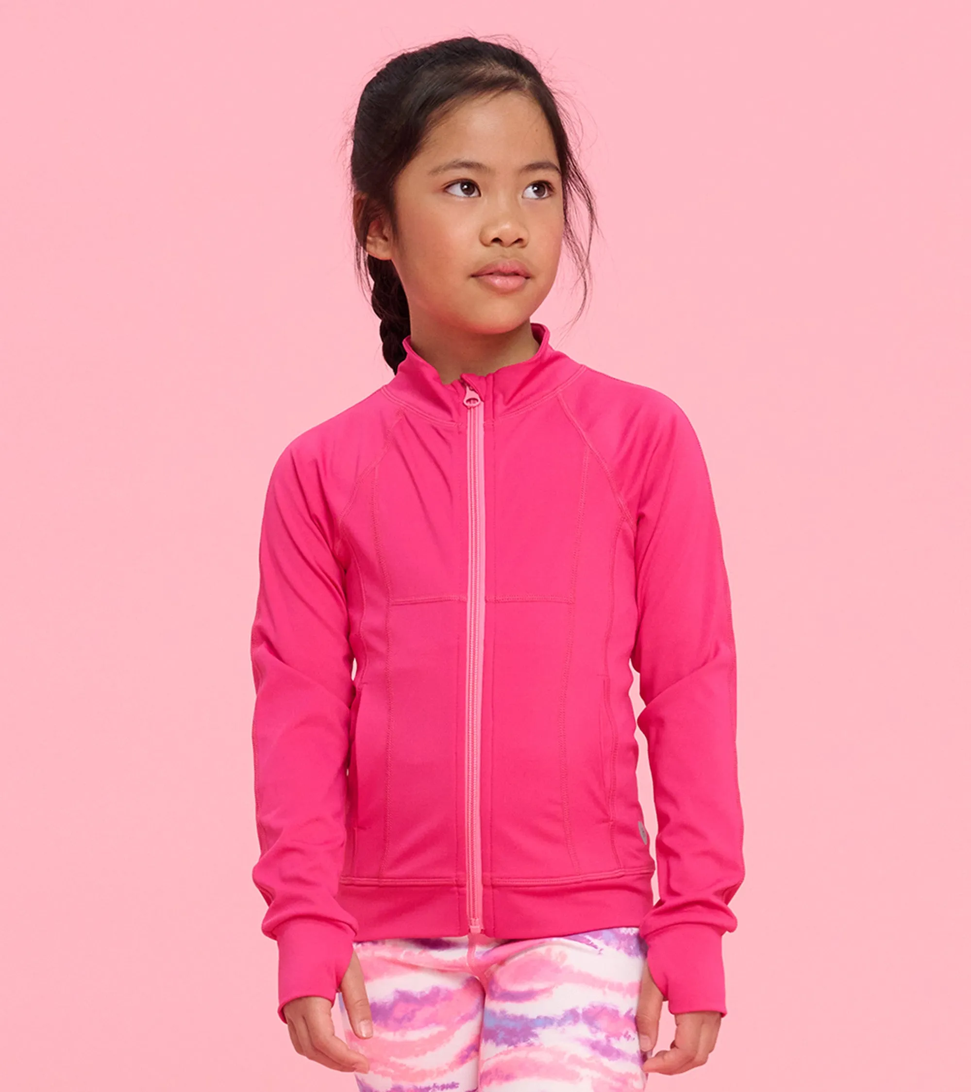 Girls Pink Active Jacket -Hatley