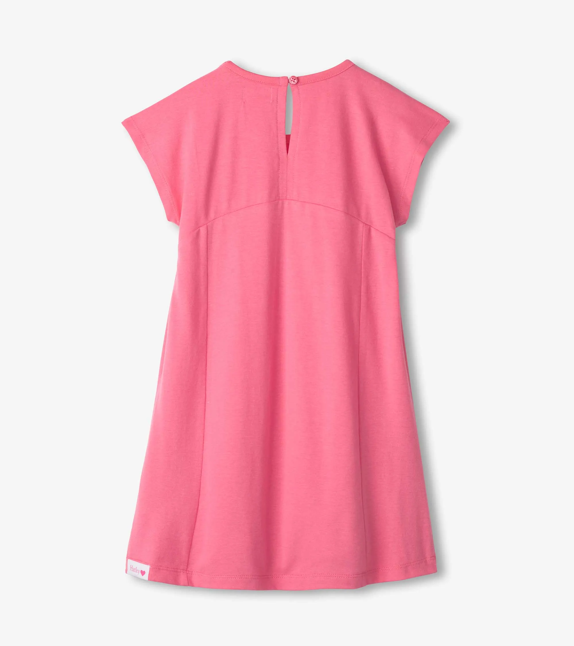 Girls Pink Butterfly A-Line Panel Dress -Hatley