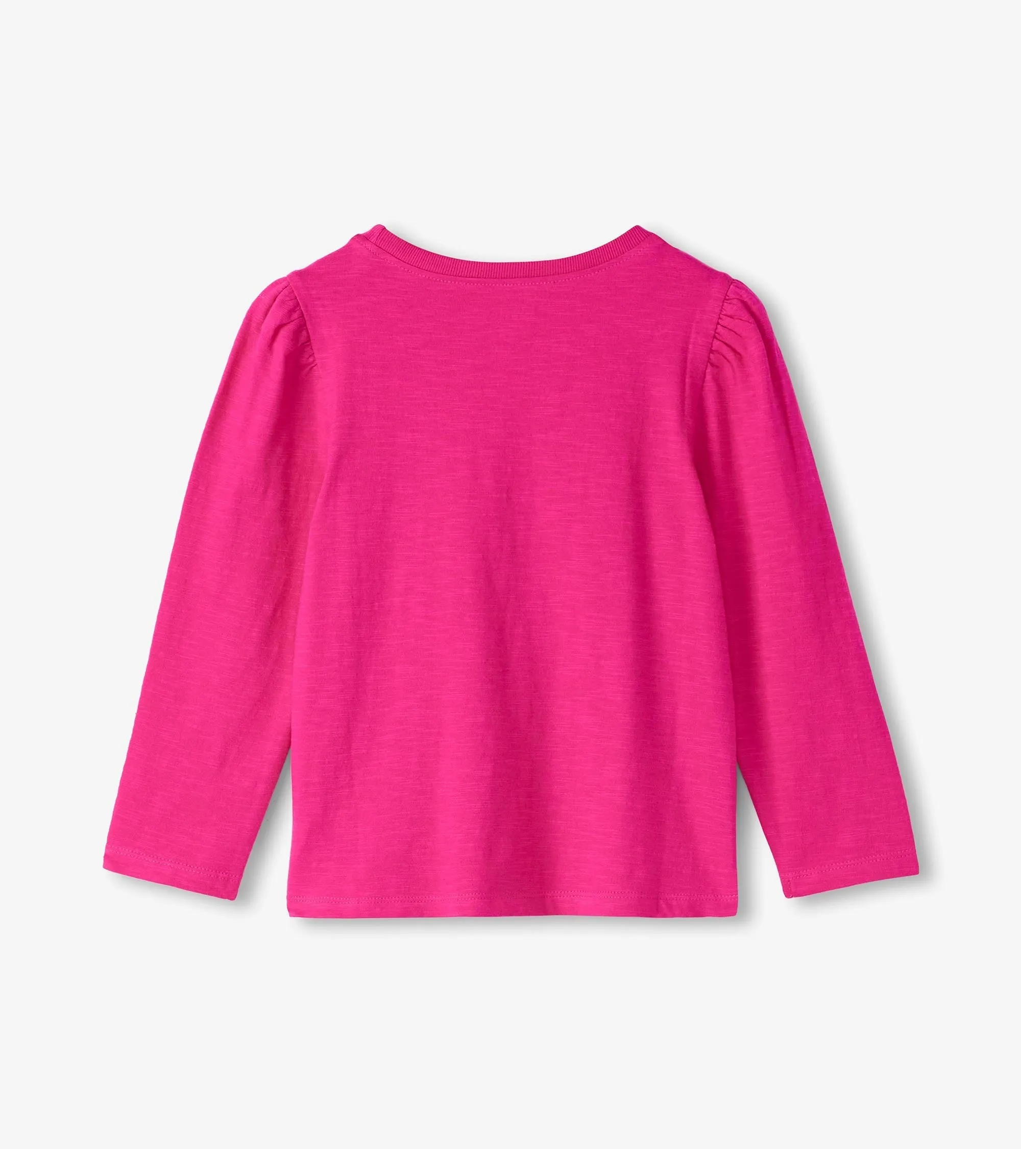 Girls Pink Long Sleeve Graphic Tee -Hatley