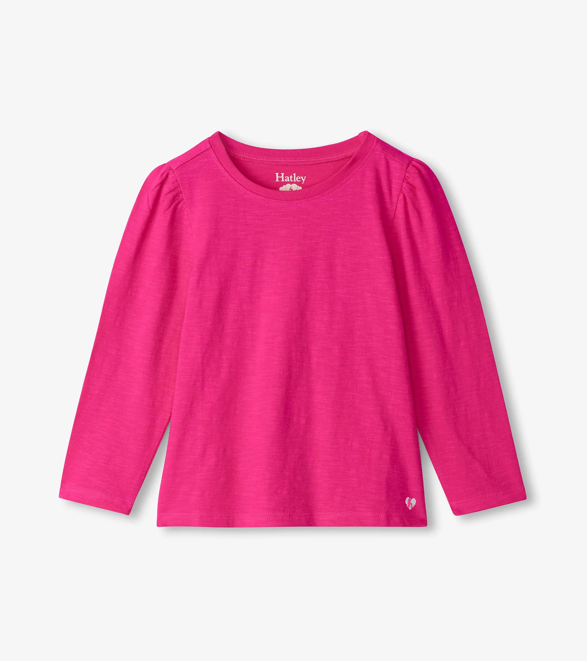 Girls Pink Long Sleeve Graphic Tee -Hatley
