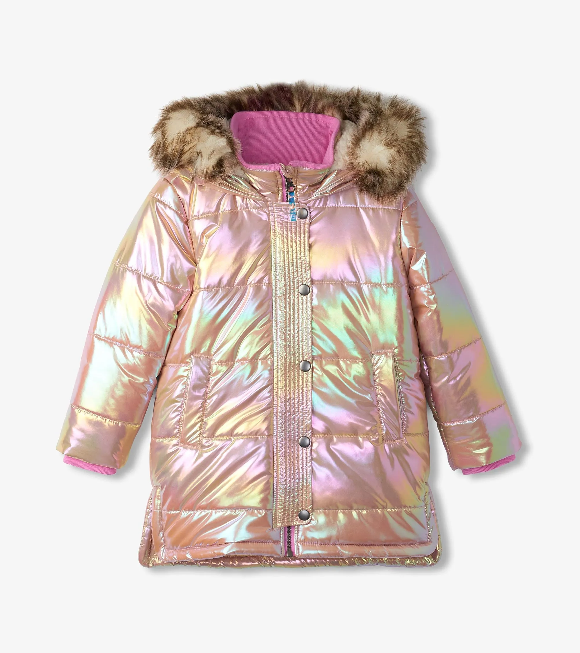 Girls Pink Moon Puffer Jacket -Hatley