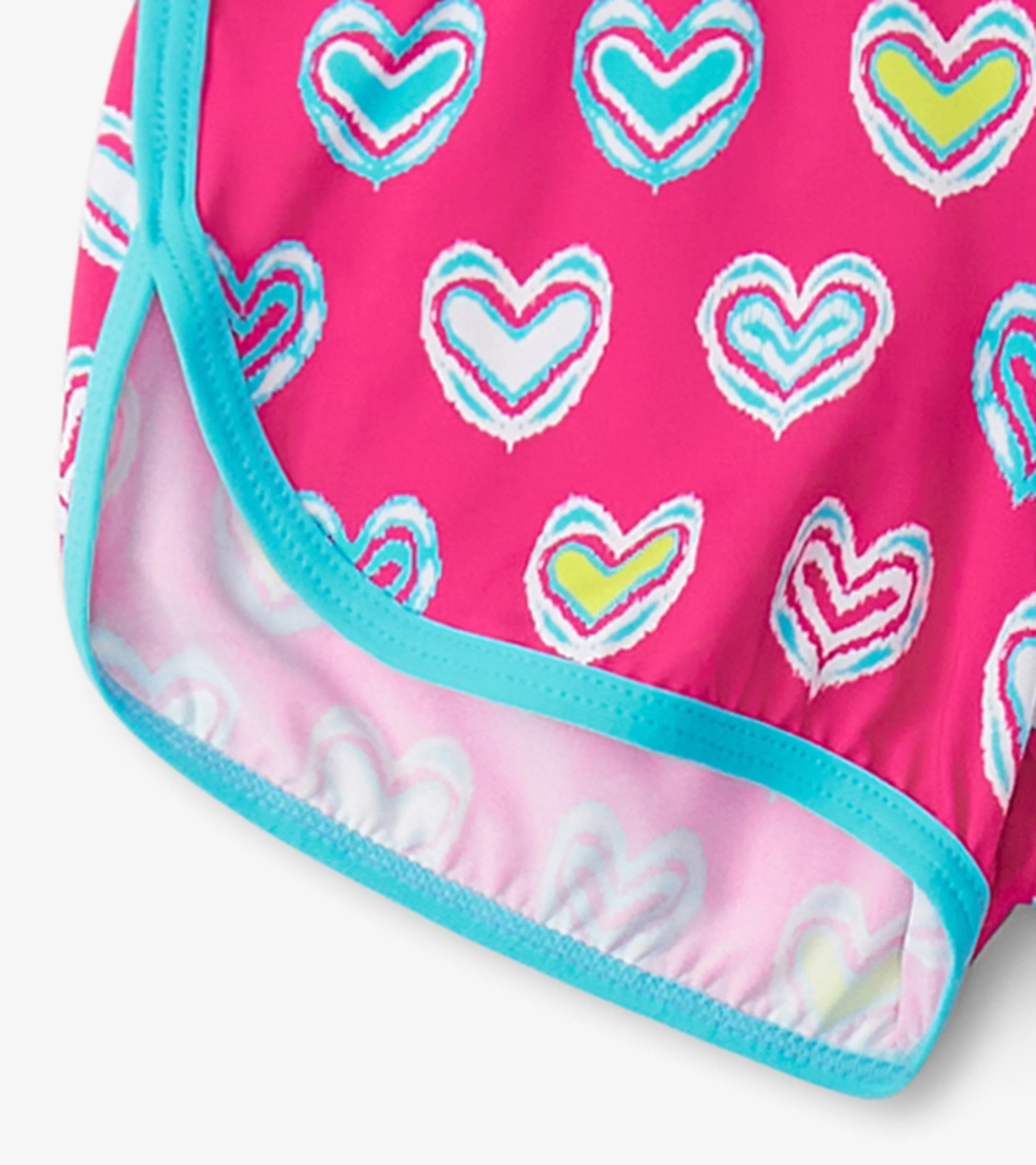 Girls Pink Shibori Swim Shorts -Hatley