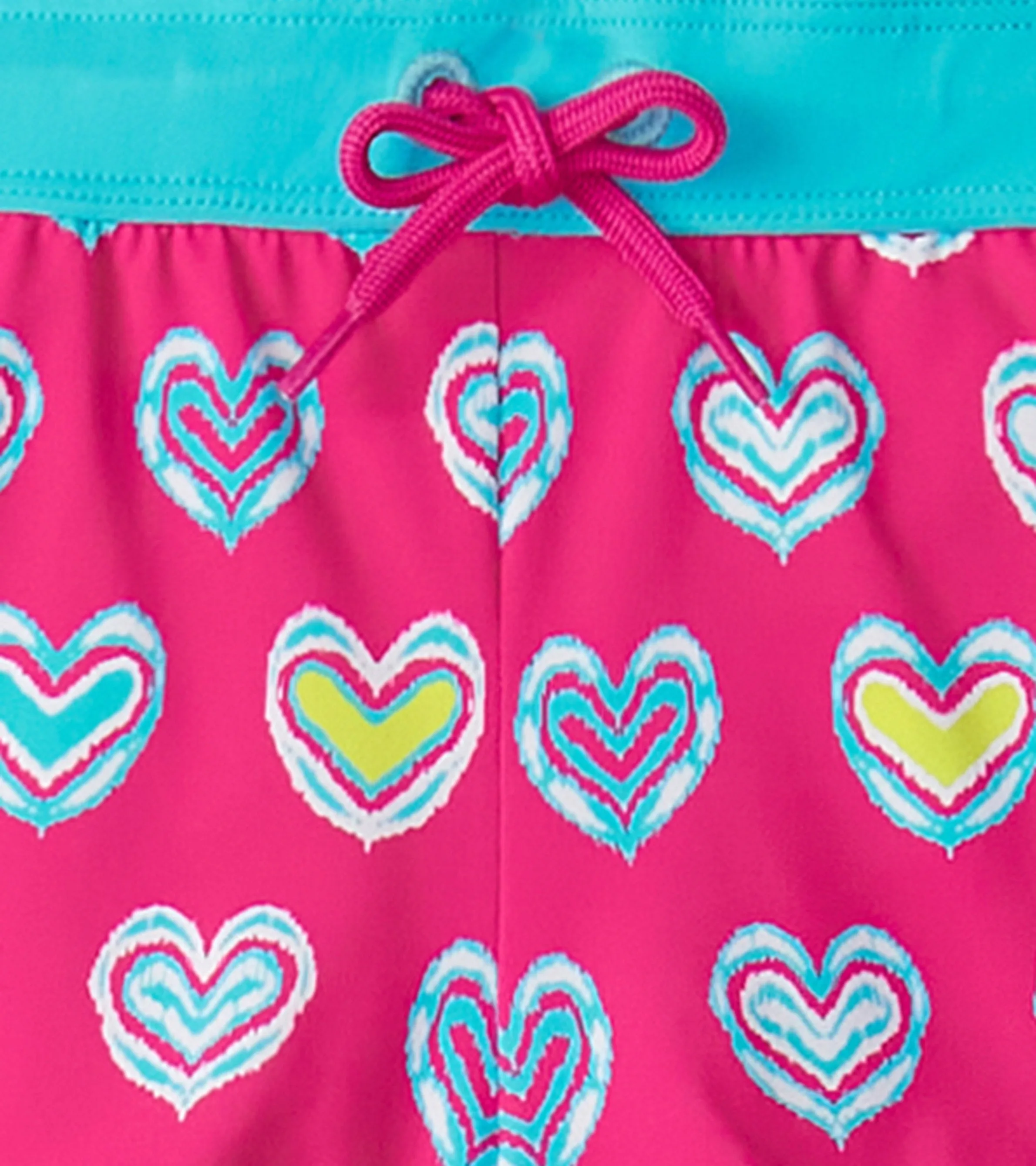Girls Pink Shibori Swim Shorts -Hatley