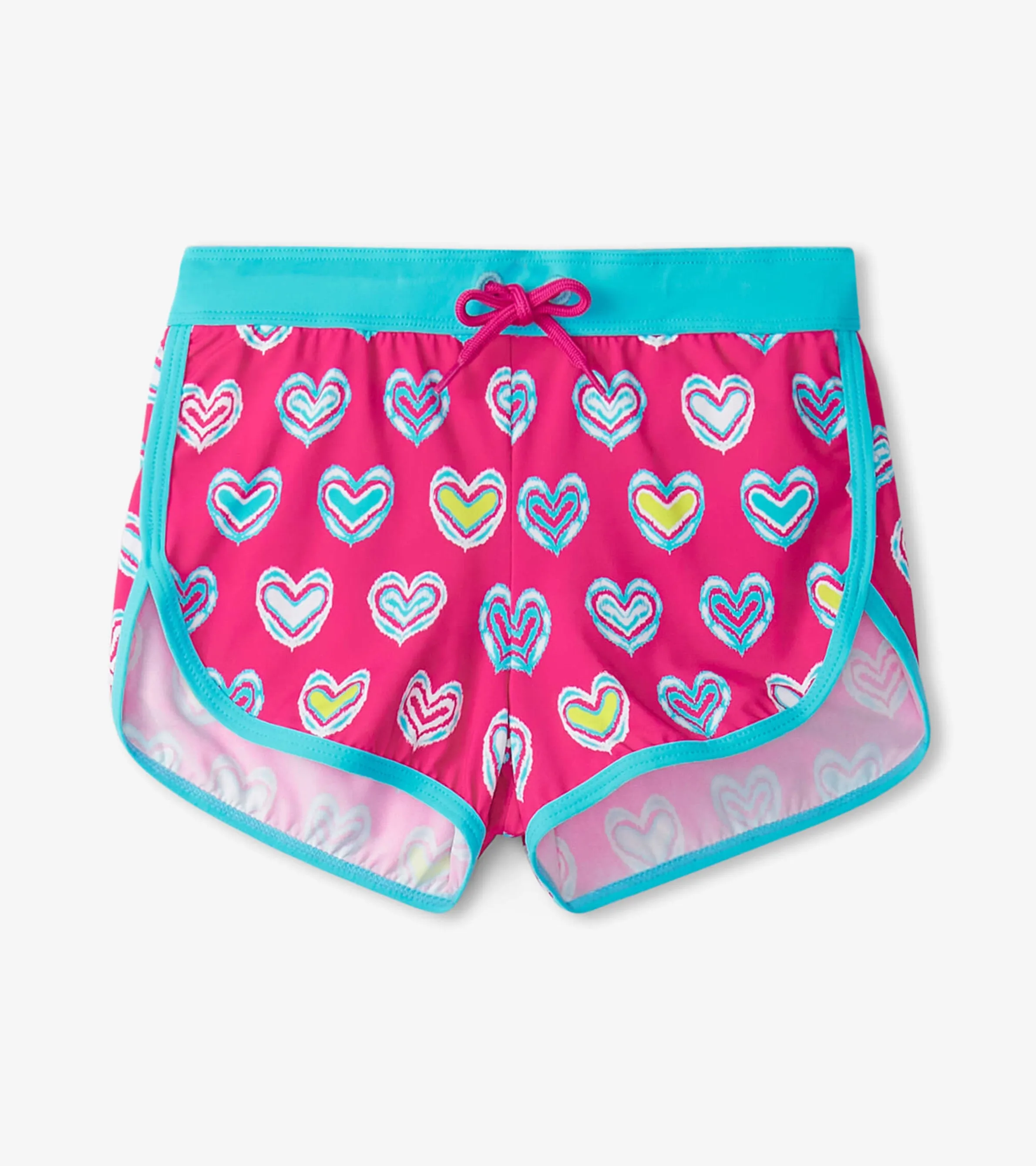 Girls Pink Shibori Swim Shorts -Hatley