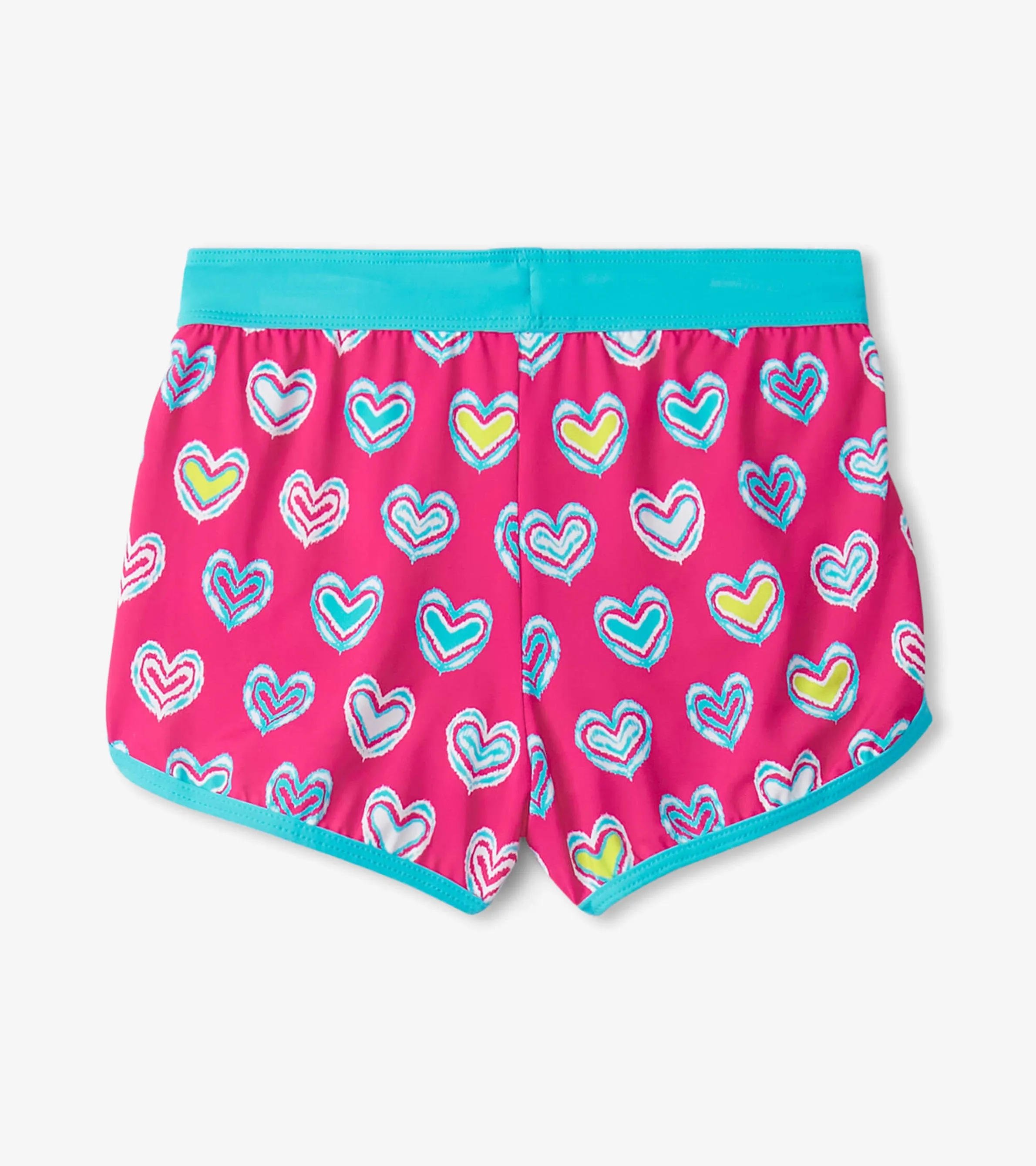 Girls Pink Shibori Swim Shorts -Hatley