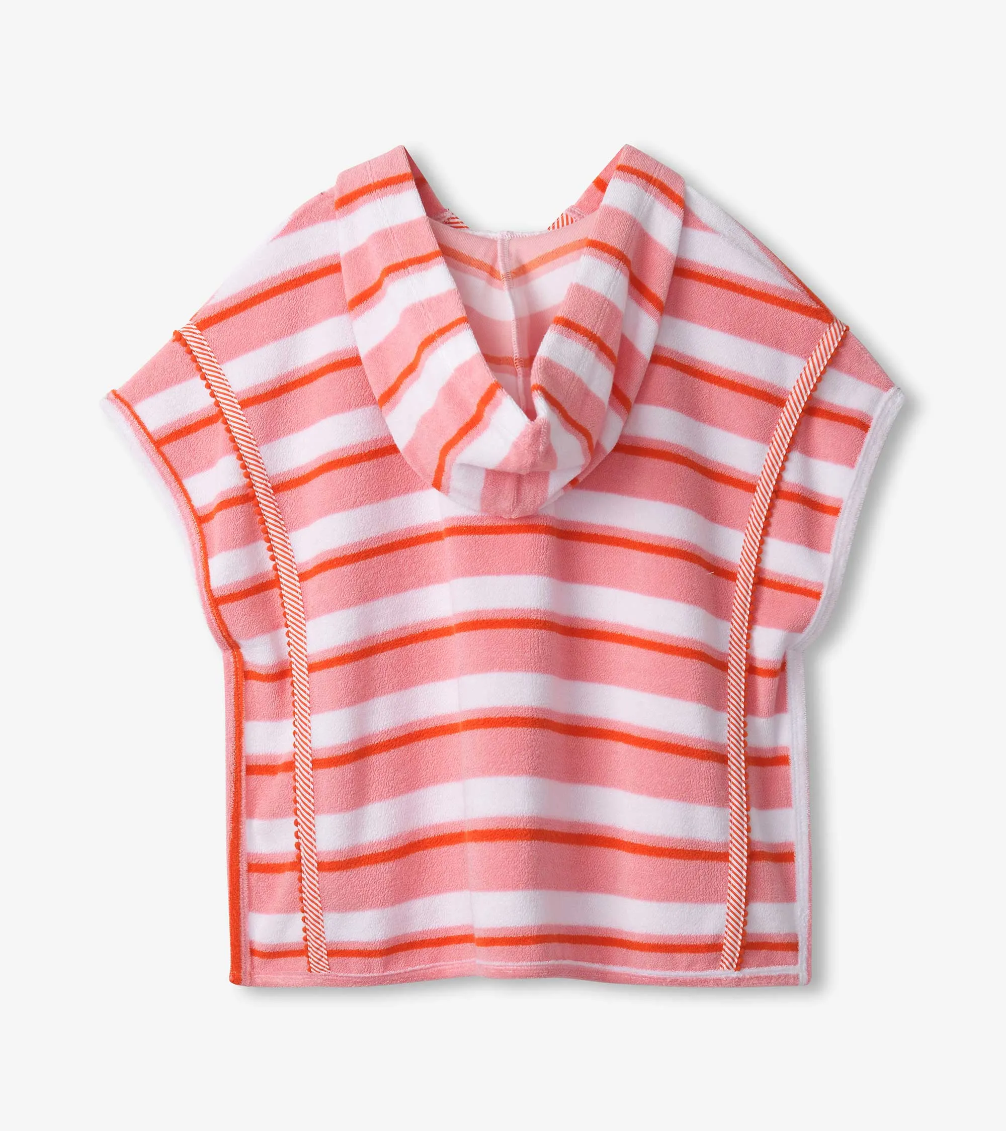 Girls Pink Stripes Hooded Cover-Up -Hatley