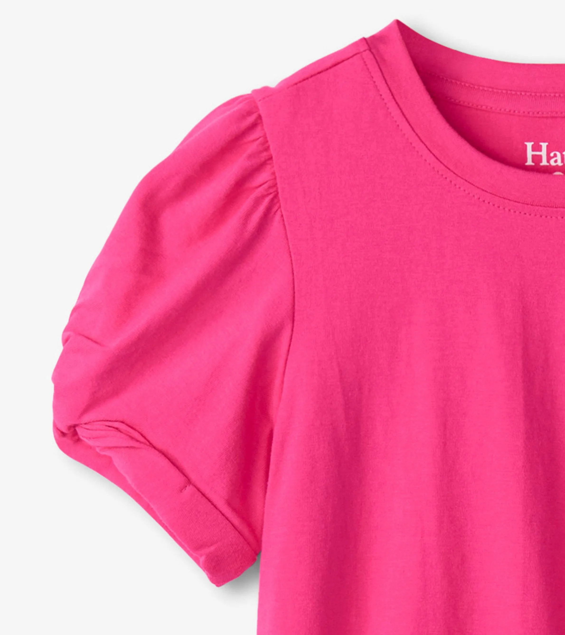 Girls Pink Twisted Sleeve Tee -Hatley