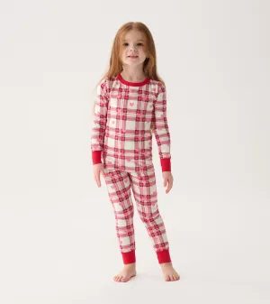 Girls Plaid Hearts Pajama Set -Hatley