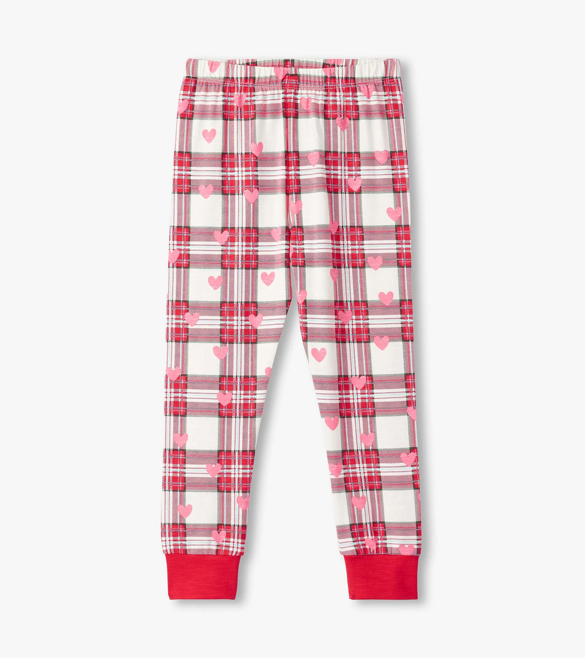 Girls Plaid Hearts Pajama Set -Hatley