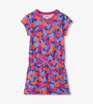 Girls Playful Camo Drop Waist T-Shirt Dress -Hatley