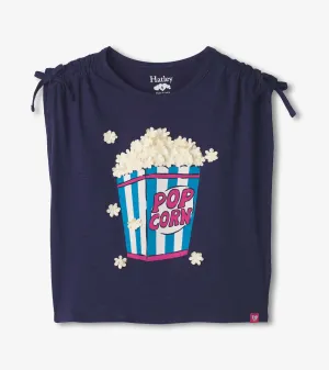 Girls Pop Corn Cinched Cinched Shoulder Top -Hatley