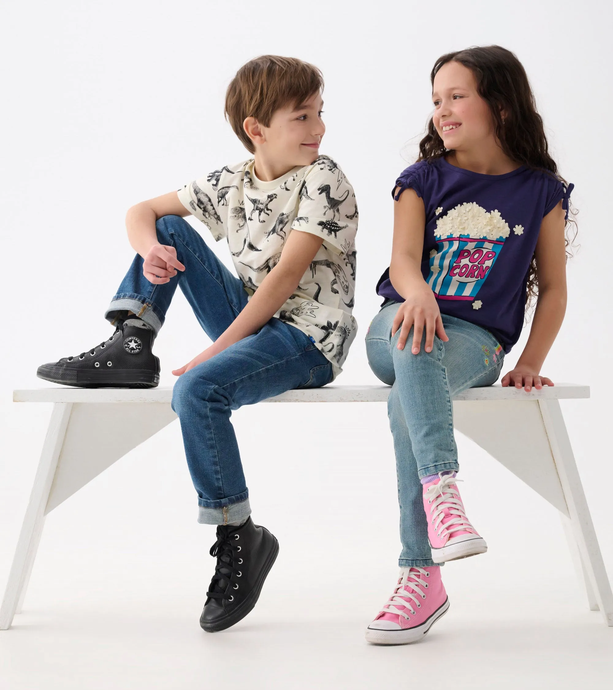 Girls Pop Corn Cinched Cinched Shoulder Top -Hatley