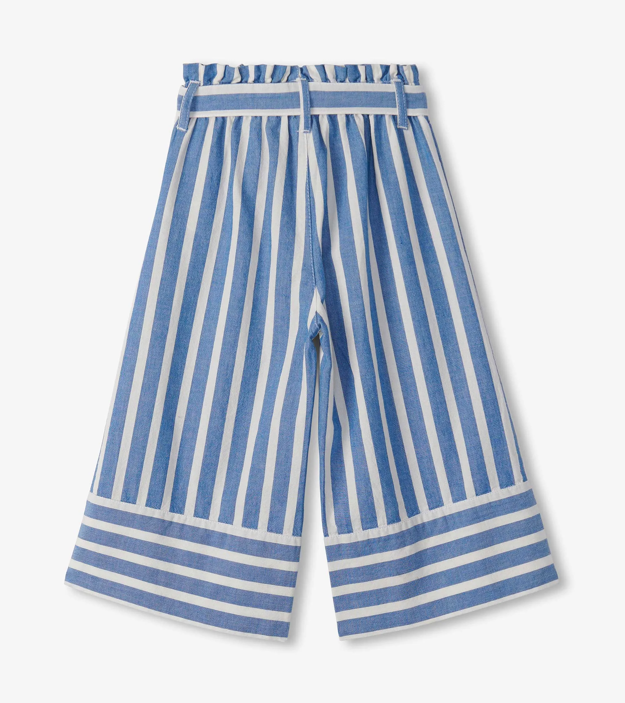 Girls Powder Stripes Cropped Paperbag Pants -Hatley