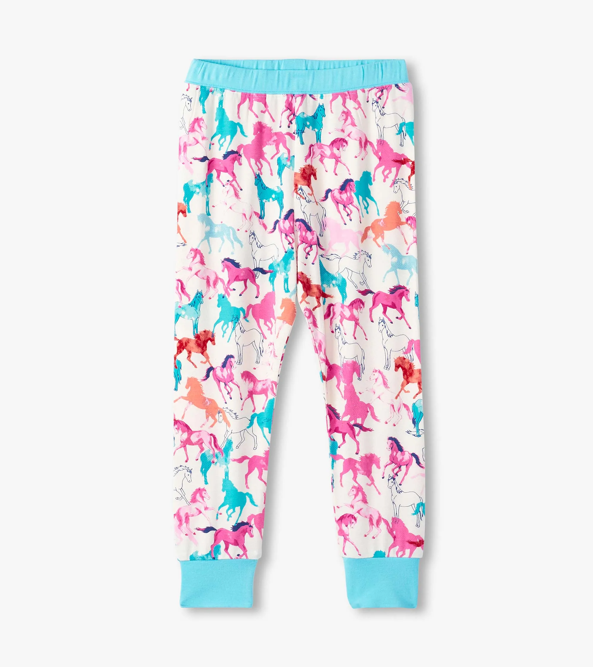 Girls Pretty Horses Bamboo Pajama Set -Hatley